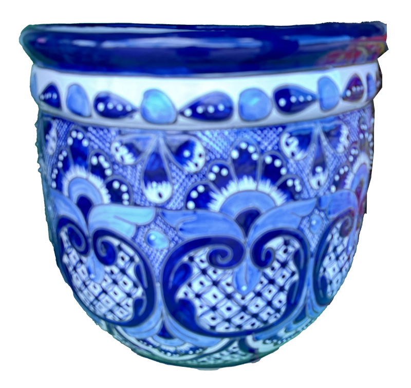 Cerilian Blue Flower Pot-image