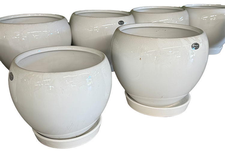 Bone Color Ceramic Pots-image